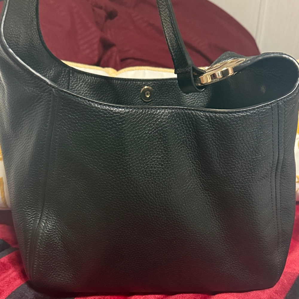 Michael Kors Black Leather Shoulder Bag